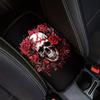 Dreaweet Stylish Spider Web Printed Black Car Center Console Armrest Cushion Cover Pad Soft Car Armrest Seat Box Cover Protector Auto Car Interior