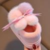 Cute Cartoon for Boys and Girls In Winter, Indoor Warmth for Home Use, Anti Slip for Children, Children's Bags with Heels, Cotton Shoes
