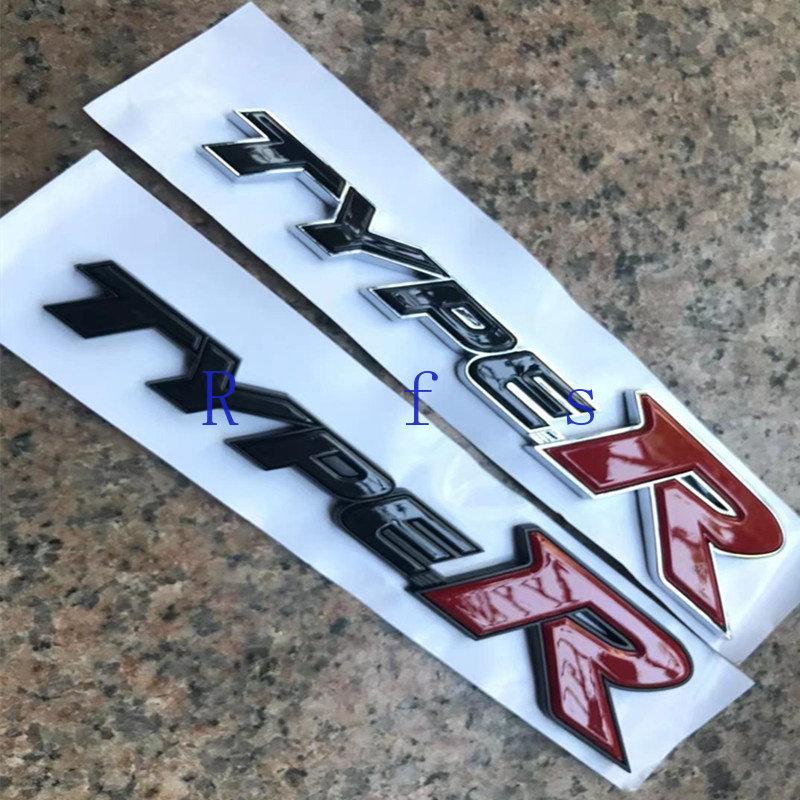 Yjgsr4 2022 for Honda Civic Type R Logo Decal Letters Emblem 75717-SMT-E00 75723-TV8-E01 TyprR Accessories