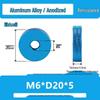 Aluminum Alloy Hand-Tightened Knurled Nut Adjustment Lock Gauge M3-M8