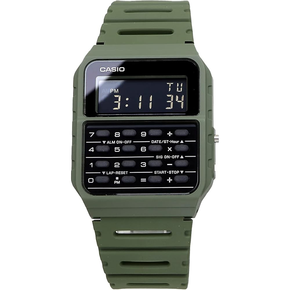 Casio Standard Calculator Watch CA-53WF-3B Digital Display Water Resistant Men's Wristwatch