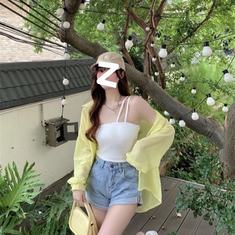 Korean Style Women's Long Sleeve Chiffon Sunscreen Cardigan