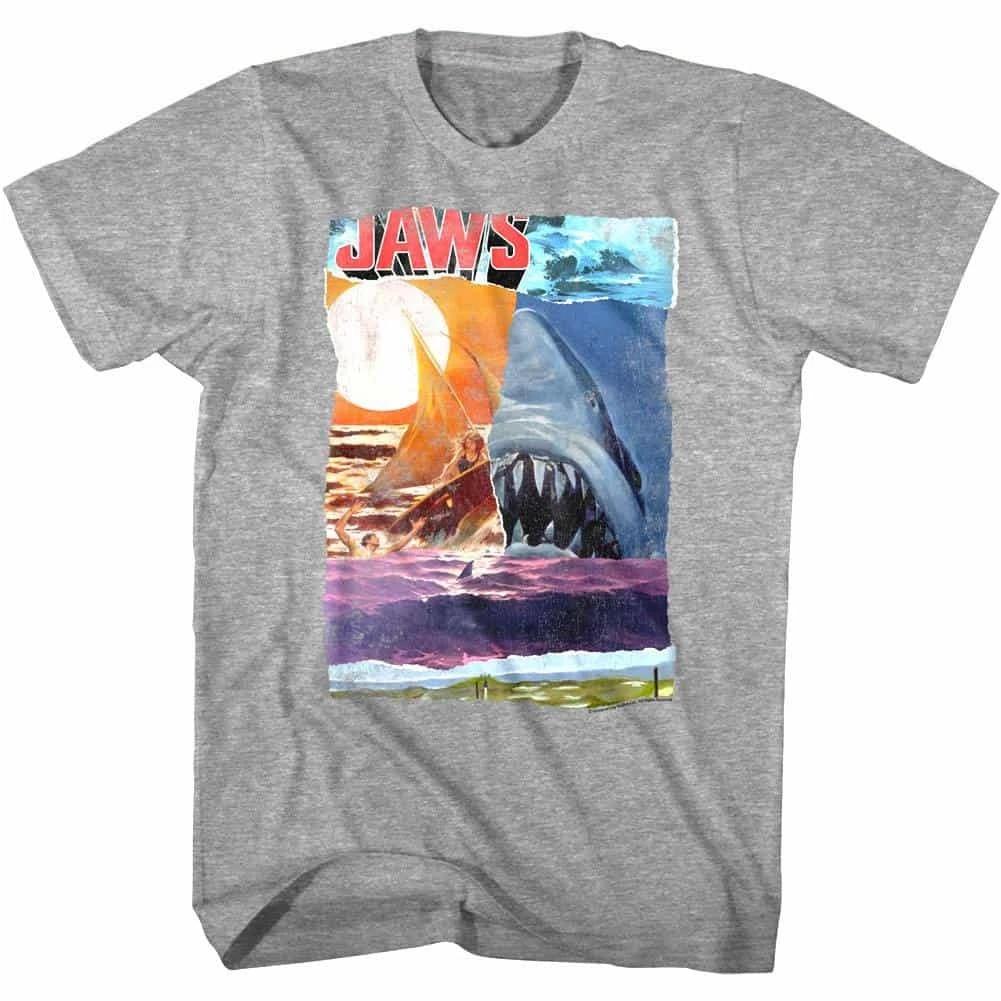 Jaws Scrapbook Sharks Men s T Shirt M
