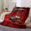 1pc Mcqueen Adventure Flannel Blanket Soft Warm Throw Blanket for Bedroom Living Room Bed Travel Camping Picnic Gift. M730054