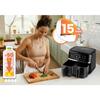 Large Xl Dual-Basket Air Fryer, Berdsen
