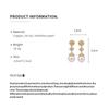 18k Gold-Plated Silver Needle Zircon Flower Pearl Stud Earrings - Vintage Elegant Light Luxury Ear Ornaments