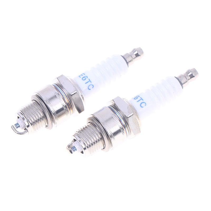 Quality Assured 1/3 Pcs E6TC Motorcycle Spark Plug; Scooter Ignition Upgrade