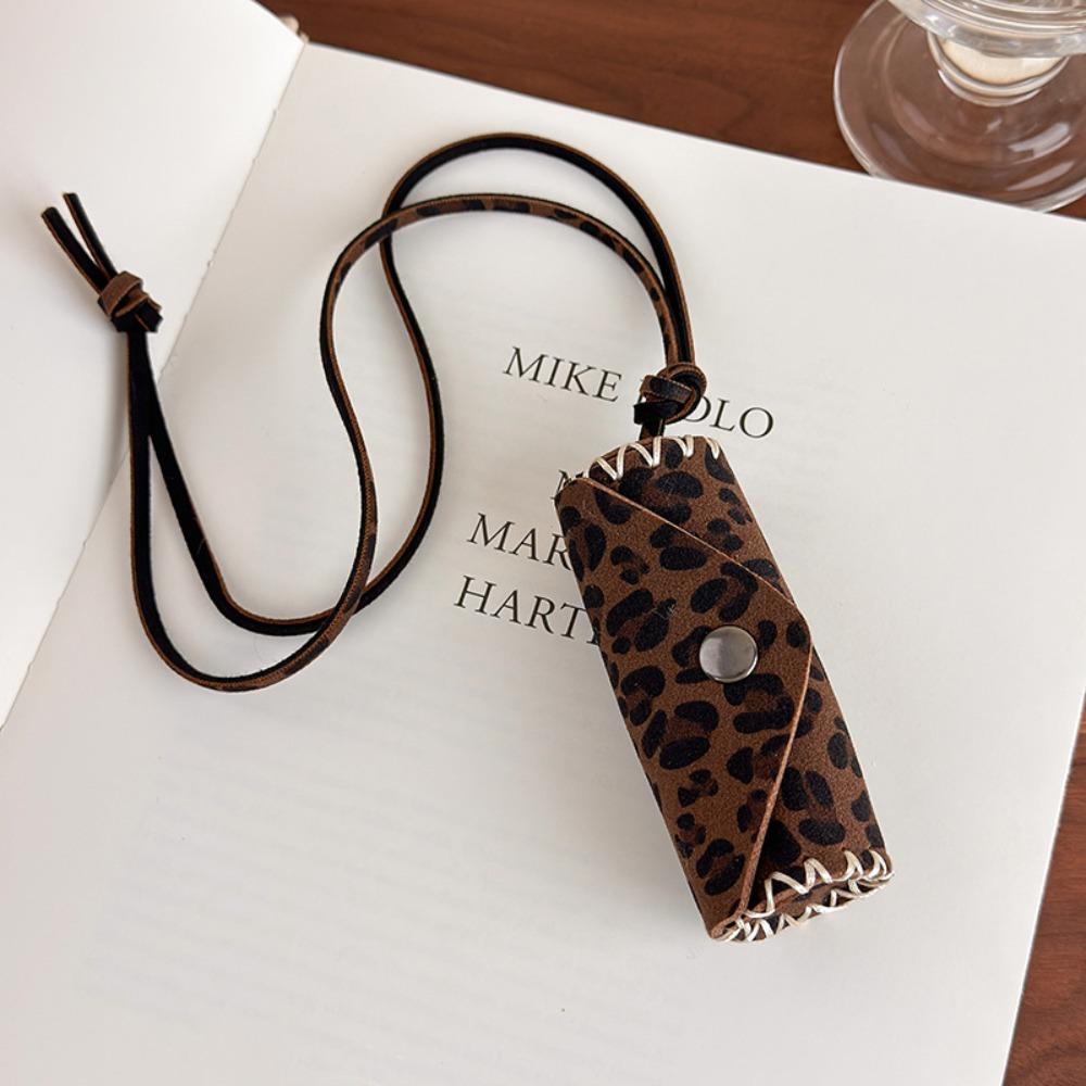 Adjustable Sweater Chain Leopard Print Collarbone Chain New Women Necklace