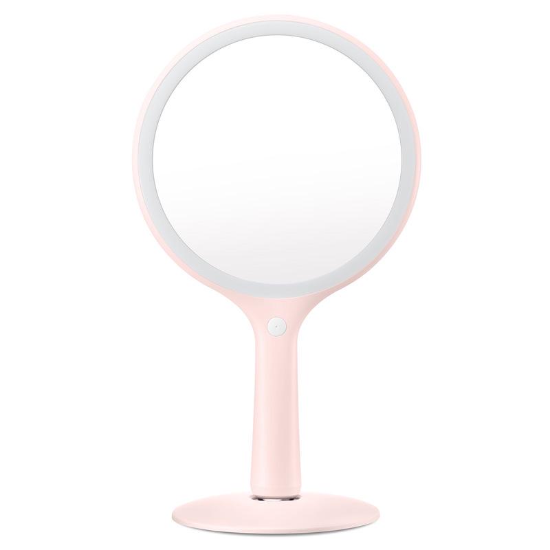 Feise Durable Handheld Vanity Mirror with LED Light