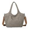 Canvas Tote Bag With Car Stitching For Casual Daily Use