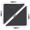 4PCS Mat Grippers Non-Slip Rubber Sticker for Tile Hardwood Floors
