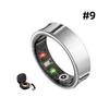 Smart Ring - Health Tracker with SPO₂/HRV/Sleep Monitor, 5ATM Waterproof & No Subscription, 7-Day Battery for Men & Women, iOS A