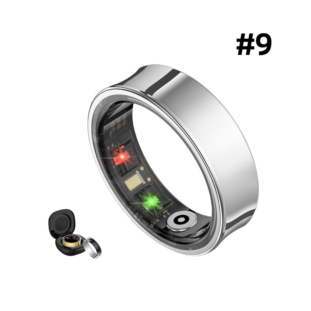 Smart Ring - Health Tracker with SPO₂/HRV/Sleep Monitor, 5ATM Waterproof & No Subscription, 7-Day Battery for Men & Women, iOS A