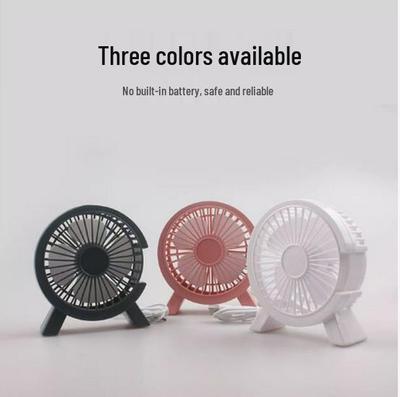 USB Rechargeable Mini Desktop Fan - Quiet, Portable for Dorms & Offices