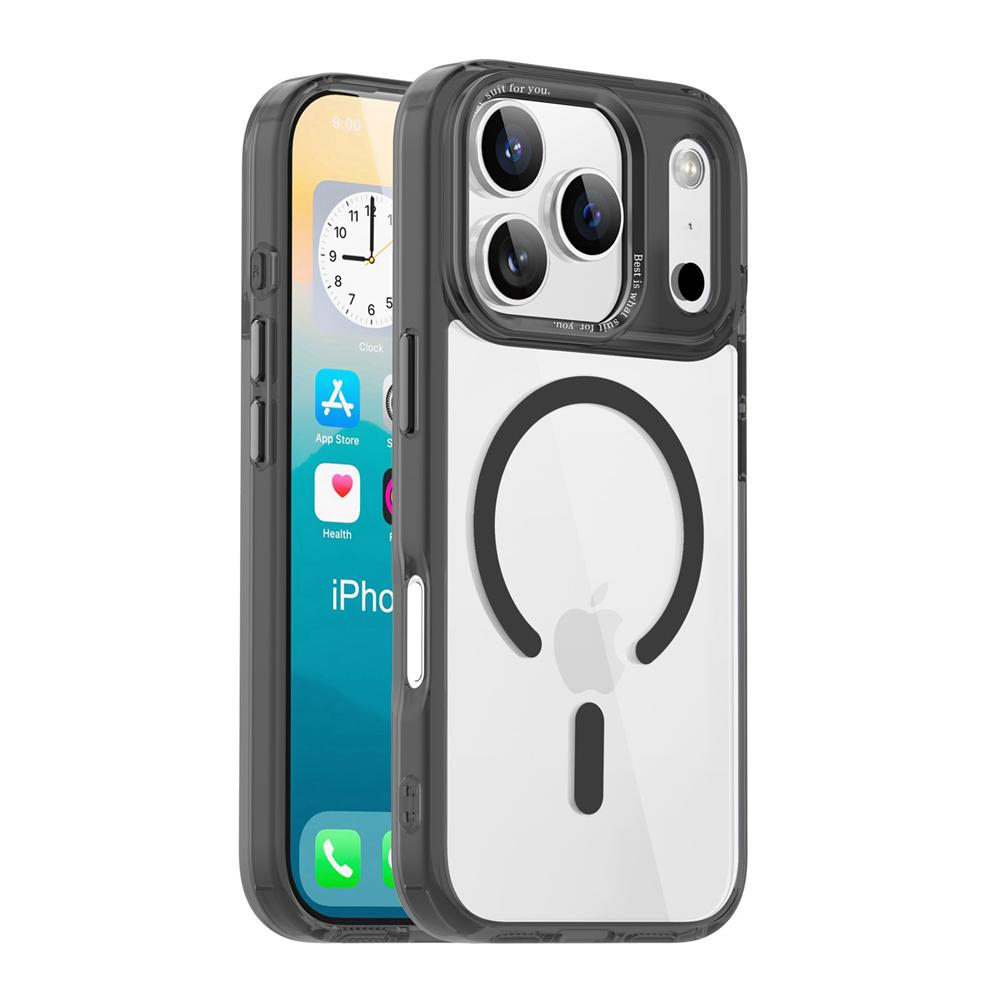 KEYSION Αντικραδαισμική Διαφανής Θήκη για MagSafe για iPhone 17 Pro Max Μαλακή TPU+PC Μαγνητική Ασύρματη Φόρτιση Τηλεφώνου Διάφανη Θήκη