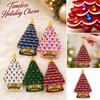 Christmas Tree Ornament 2D Acrylic Flat Hanging Decoration for Holiday Home