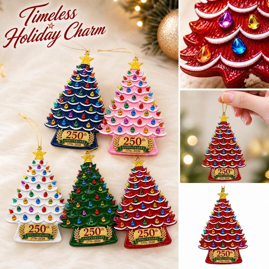 Christmas Tree Ornament 2D Acrylic Flat Hanging Decoration for Holiday Home