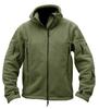 Men's Warm Tactical Fleece Hoodie Jacket Military Polar Thermal Outerwear for Hiking Outdoor
