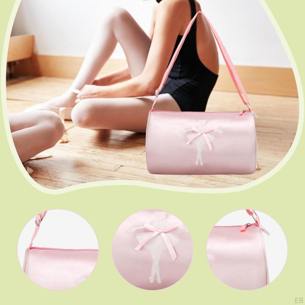 Bolsa de Dança Ballet Alça Ajustável Vestido Tutu para Dança Latina Ginástica