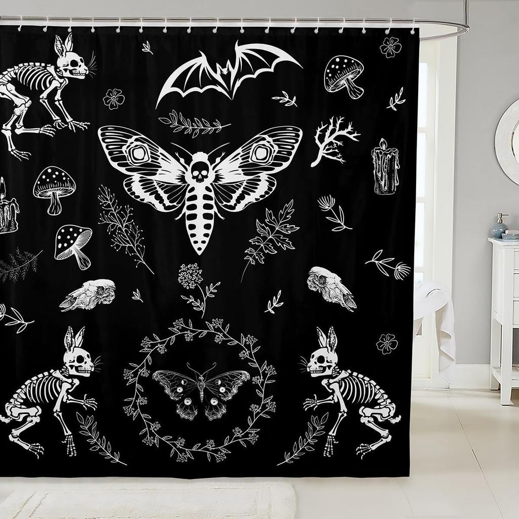 Kids Dog Shower Curtain Puppy Cat Kitten Pattern Bathroom Shower Curtain Set for Boys Teens 3D Pet Animal Bath Curtain Cute