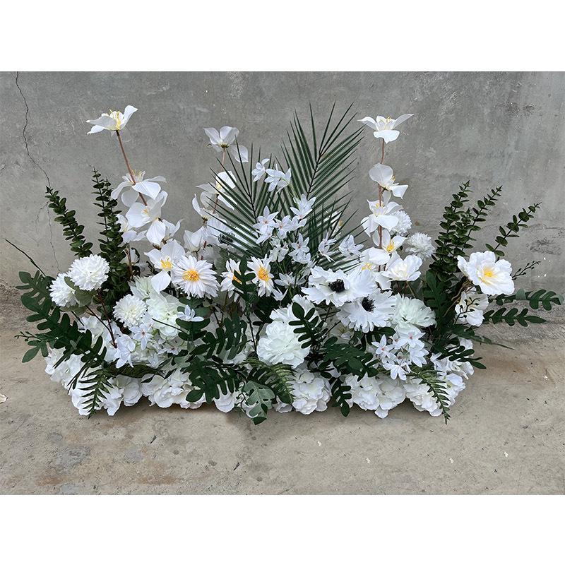 Complete Wedding & Banquet Artificial Flower Set: Ground Rows & Table Decor