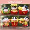 Shinchan Crayon French Fries Hamburg Toy Model Ornaments  Children Toy Art
