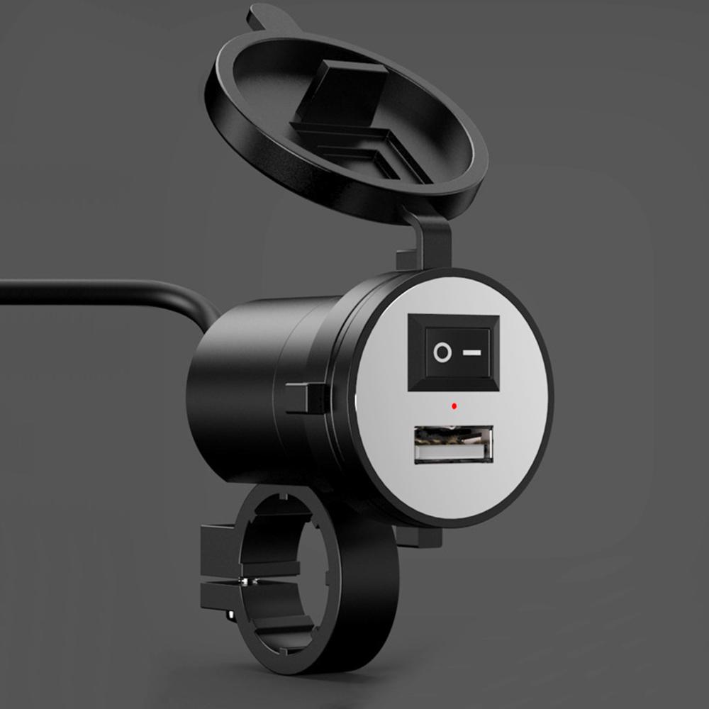 Încărcător USB pentru motocicletă cu încărcare rapidă 12V 5V-1.5A, adaptor de telefon mobil impermeabil, priză de alimentare, accesorii moto