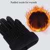 Motorcycle Glove Warm Windproof Riding Glove Winter Gloves PU Leather Men Gloves Korean Mittens