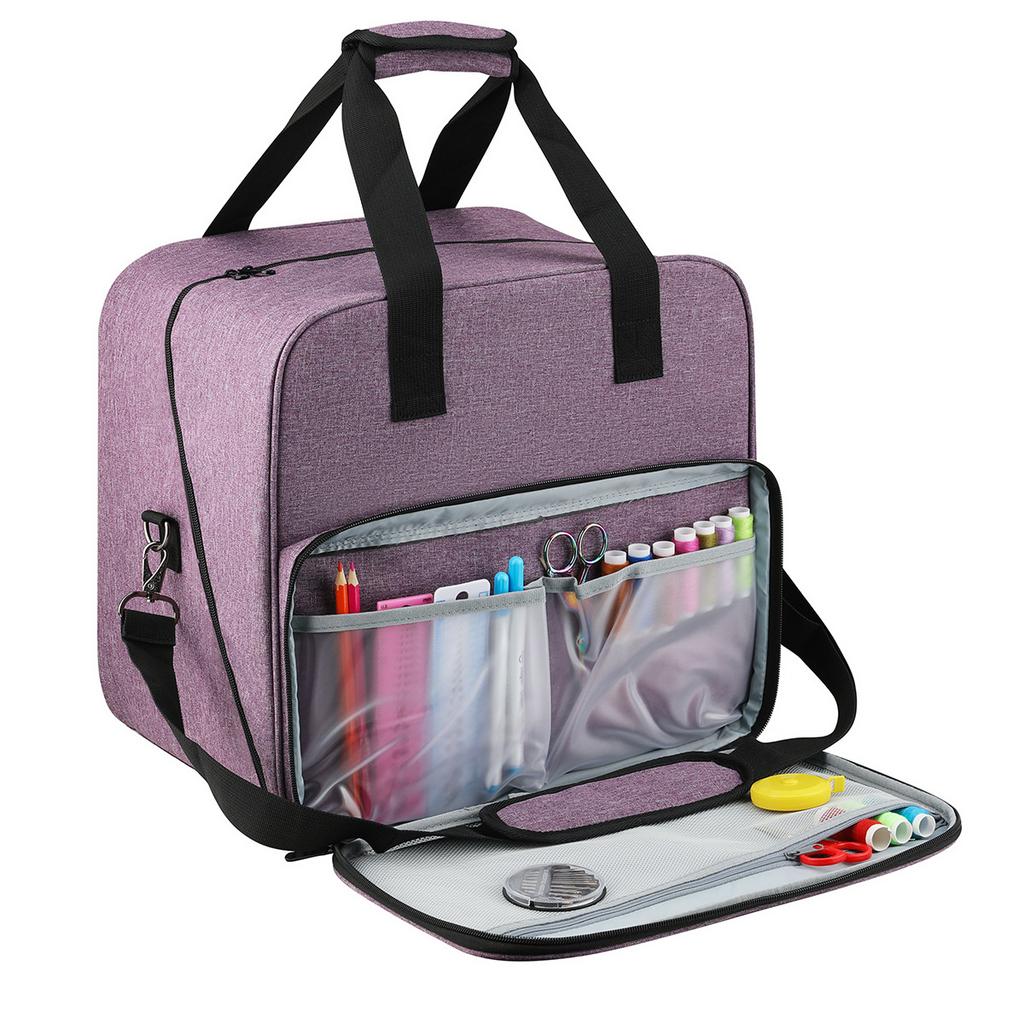Large Sewing Machine Bag Gray Color Storage Bag Tote Multi-functional Portable Travel Home Organizer Bag For Sewing Accessories