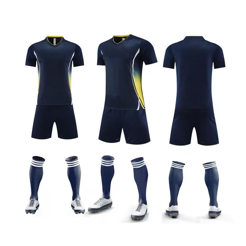 One training jersey, children's printed competition jersey, cross-border short-sleeved football jersey set, male and female adults