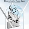 Irregular Alloy Frame Fosted Translucent MagSafe Phone Case