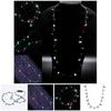 1 Pcs Mini Led Lights Flashing Light-Up 3 Flashing Modes Christmas Lights Necklace For Indoor Outdoor Christmas Party Cosplay