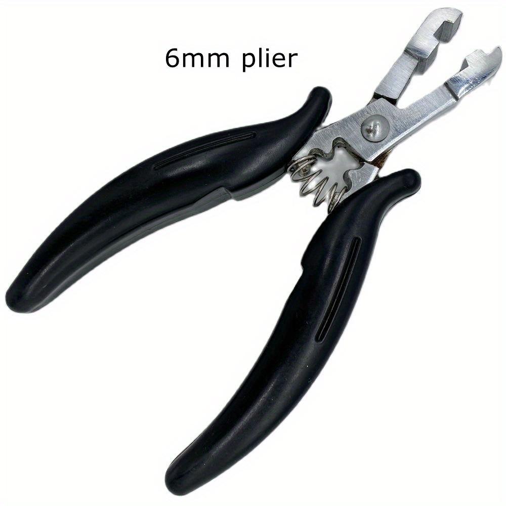 

Черная ручка 6 мм паз Плоский тип зажим для изготовления плоских кончиков предварительно наращенных волос 6mm plier