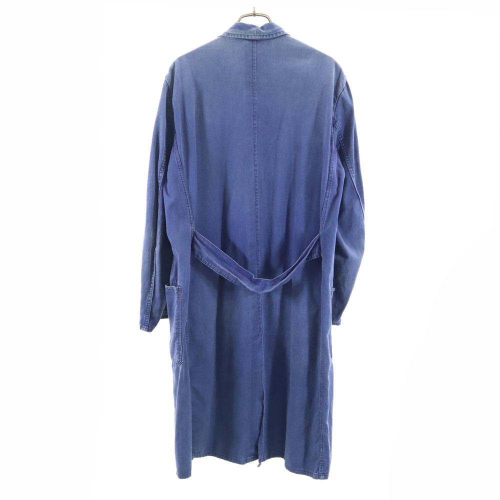 EURO WORK 70s vintage dungarees coat 48 blue Men's Used