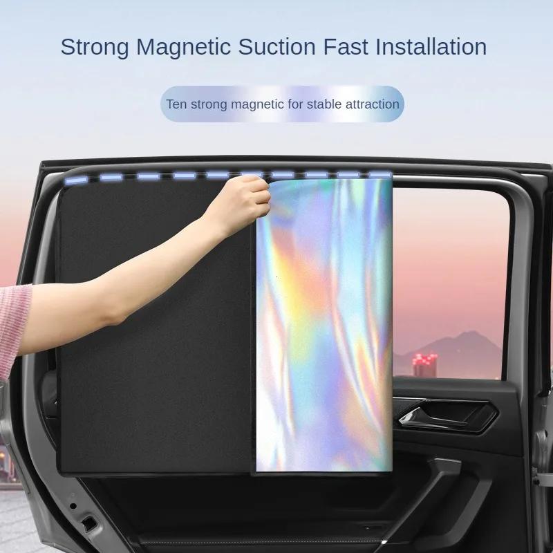 

Magnetic Car Side Window Sun Shade Curtains Front/Rear Window Sun Protection Cover UV Blocking Car Privacy Curtain