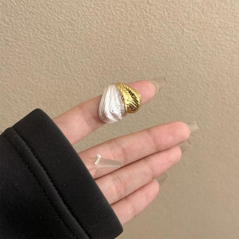Unregelmäßiger Wassertropfen Offener Ring für Damen Verstellbarer Gebogener Öffnungs-Fingerring Zubehör Einzigartiges Festival-Accessoire