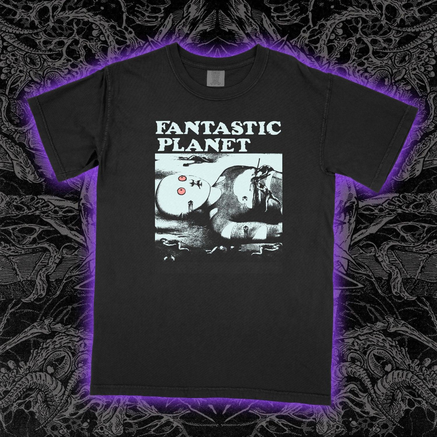 Fantastic Planet T-Shirt Mens Womens Tees Top Sci-Fi Animation Graphic Tee Cult Classic Movie Unisex M