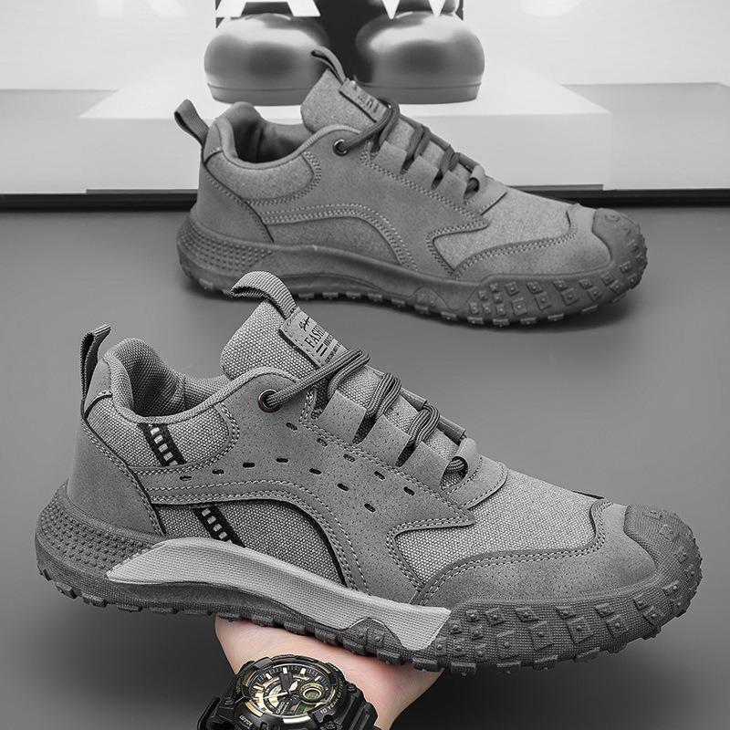 Men's Shoes Autumn New Outdoor Construction Site Tooling Trendy Shoes Tooling Sports Non-slip Wear-resistant Lightweight Mountaineering Shoes Men
