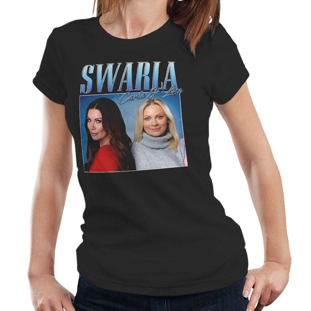 Swarla Tshirt Carla and Lisa Appreciation Semi Fitted Ladies Homage Stag Hen