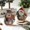 LED Light-Up Christmas Wooden Desktop Ornament for Hotel Displays & Gifts