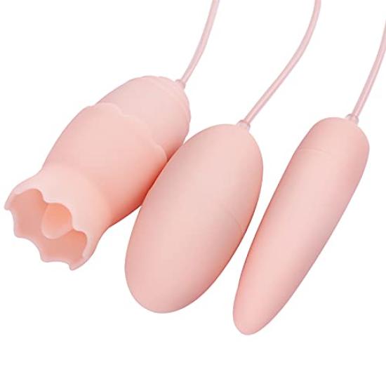 Popular Vibrator for Adult Tongue Adult Two Vibration and Tongue Licking Functions Simultaneously 3-Function Women, Toy, Cumshot, Licking, Squirting,