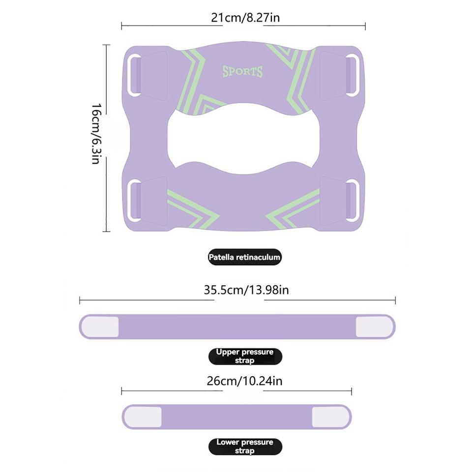 Gtubike 1Pcs Patella Knee Brace With Side Stabilizers For Men & Women, Adjustable Patellar Tendon Support Strap For Knee Pain