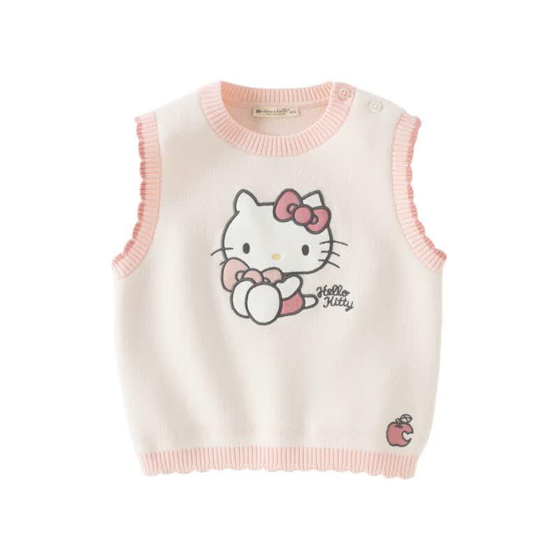 DAVE & BELLA Hello Kitty Girls' Knitted Vest