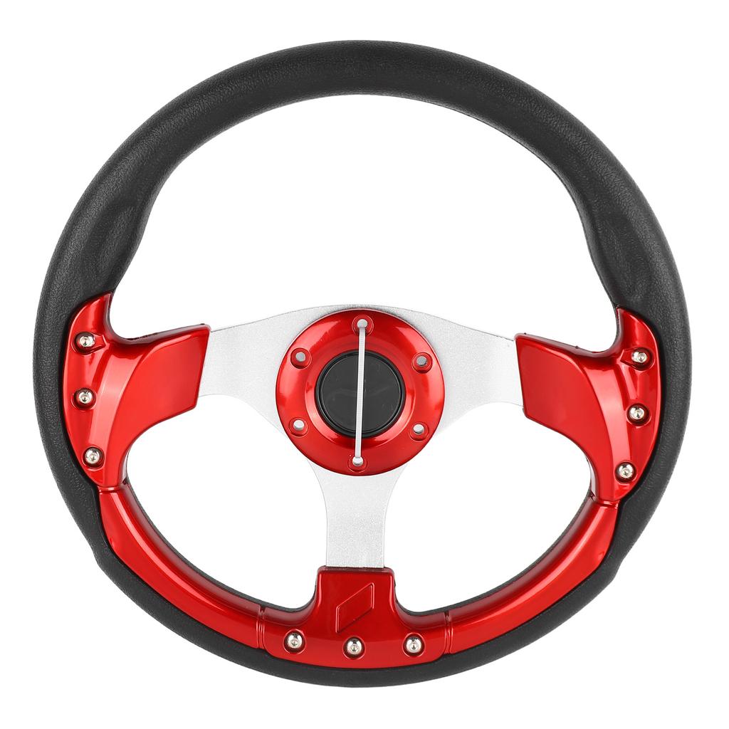 13in Car Steering Wheel Universal Auto Steering Wheel Modification for Most Sedans and SUVs Red