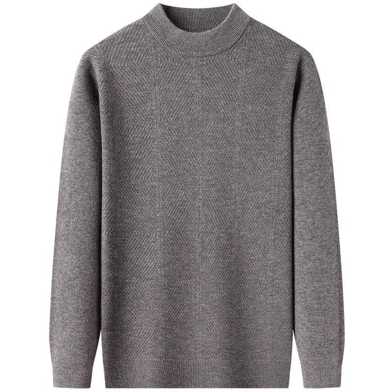 

ROMON Men s 100% Wool Mock Neck Sweater 3XL