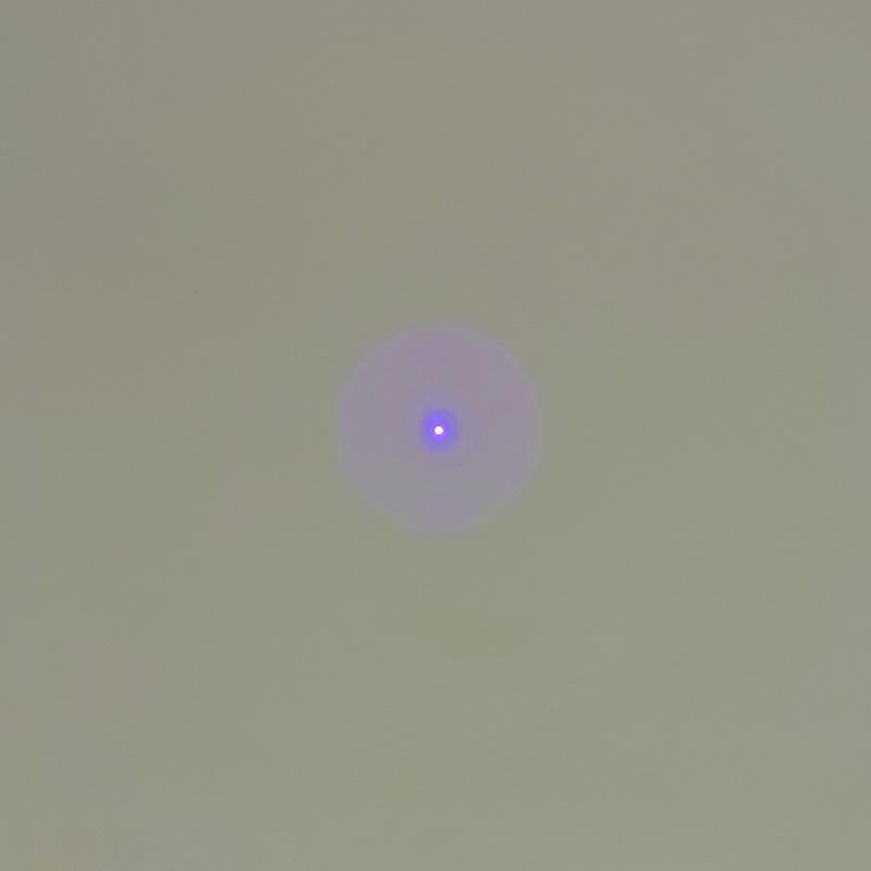 8x31mm 405nm 5mW Internal Focus Blue-Violet Laser Module with Dot Pattern.