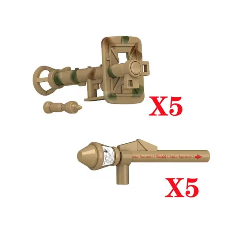 Building Blocks Weapons Accessory Soldier Digital Gift Ninja Sword Mortar Cannon Missile Launcher RPG Toys Mini Brick X006