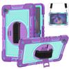 11 Inch Rotating Stand Tablet Case A9 Plus Kids Shockproof Full Cover Protective Shell With Dual-Tone Design