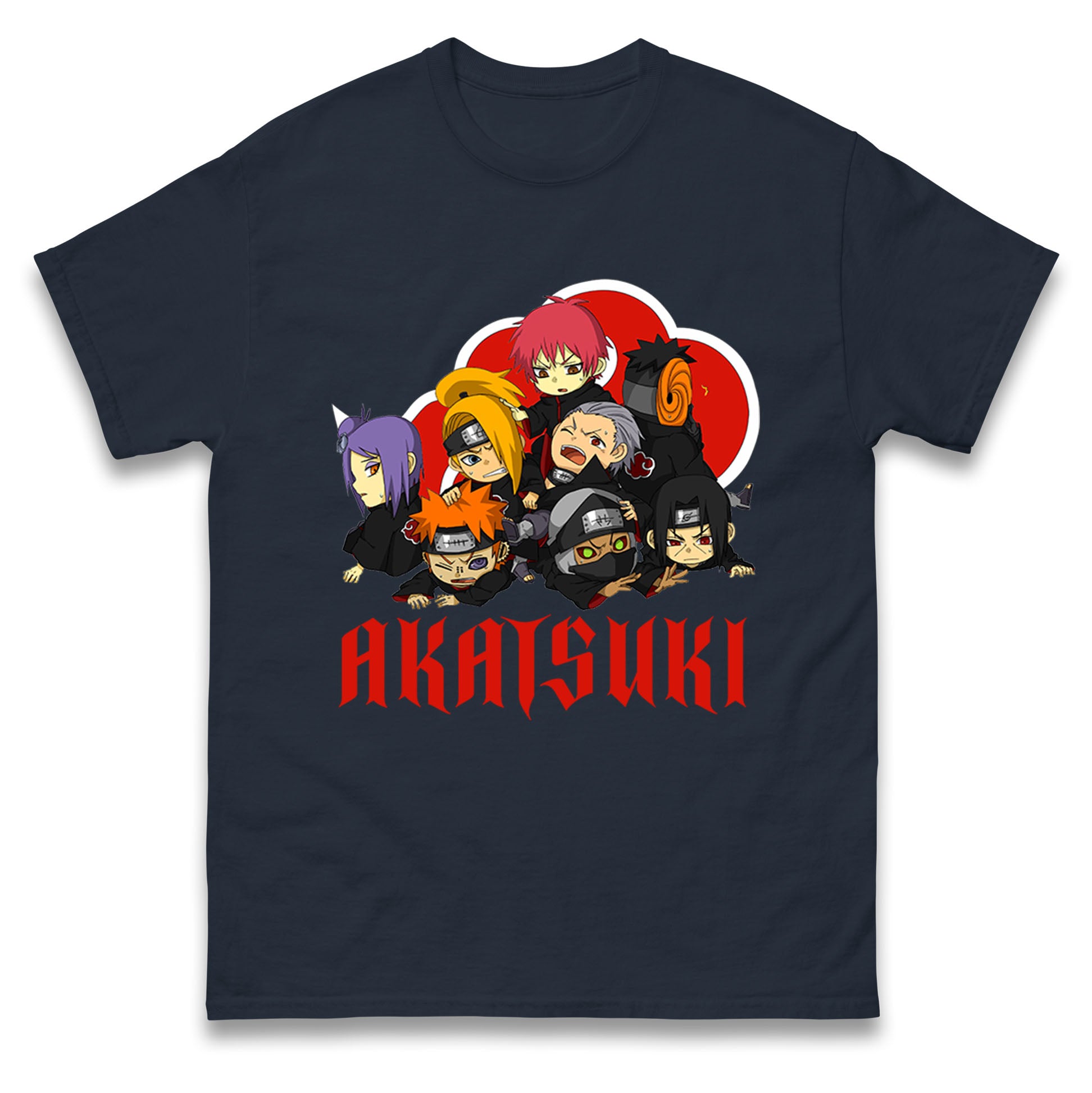 Naruto Shippuden Mens T Shirt Womens Tops Tees Akatsuki Top M