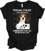Beagle Personal Stalker Funny Beagle Owner Dog Lover Gift Cute Puppy Paw Prints